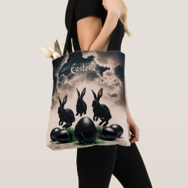 ゴシック様式の復活祭 – ダーク・ブンニー&ミステリアス・エッグ トートバッグ