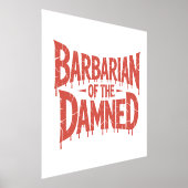 ゴシック様式の恐怖の野蛮人 箔ポスター (レイダウン)