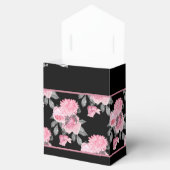 ゴシック様式の愛 |ピンクと黒のスケルトンハートフローラ フェイバーボックス (オープン)