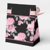 ゴシック様式の愛 |ピンクと黒のスケルトンハートフローラ フェイバーボックス (裏面サイド)