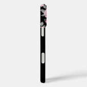 ゴシック様式の愛 |ピンクと黒のスケルトンハートフローラ Case-Mate iPhoneケース (裏面 / 右)