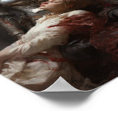 ゴシック様式の戦士を見守る守護天使 – ポスト ポスター (角)