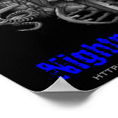 ゴシック様式の戦士スカルポスター ポスター (角)