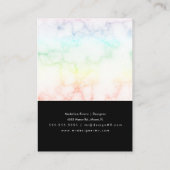 ゴシック様式の手作り職人イヤリングディスプレイカード コーリングカード (裏面)