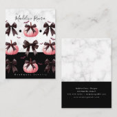 ゴシック様式の手作り職人イヤリングディスプレイカードB コーリングカード (正面/裏面)