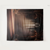 ゴシック様式の教会の写真ブースプロップ背景 タペストリー (正面(横))