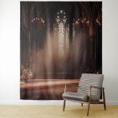 ゴシック様式の教会の写真ブースプロップ背景 タペストリー (インサイチュ)