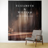 ゴシック様式の教会の写真ブースプロップ背景 タペストリー (インサイチュ)