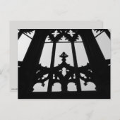 ゴシック様式の教会の窓はがき ポストカード (正面/裏面)