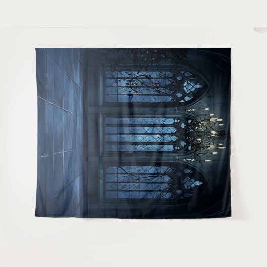 ゴシック様式の教会の結婚邸宅の写真の背景 タペストリー (正面(横))