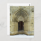 ゴシック様式の教会ドア ポストカード (正面/裏面)