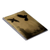 ゴシック様式の暗い光の中のカラス ノートブック (右側)