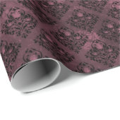 ゴシック様式の暗黒性ゴシック花柄 ラッピングペーパー (ロールコーナー)