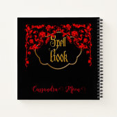 ゴシック様式の暗黒魔法 パーソナライズされた ノートブック (裏面)