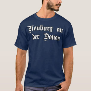 ゴシック様式の書フォントを持つニュウブルクアンデルドナウ Tシャツ