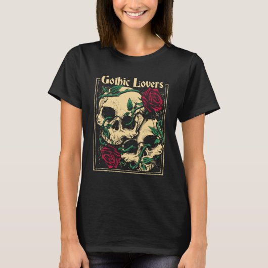 ゴシック様式の服美的オカルト魔女8 Tシャツ (正面)