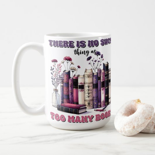 ゴシック様式の本が多すぎるほどのものはない コーヒーマグカップ (ドーナツ)