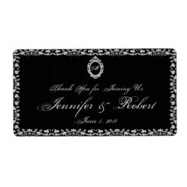 ゴシック様式の枠モノグラム水瓶 ラベル