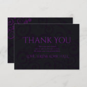 ゴシック様式の梅サンキューカード サンキューカード (正面/裏面)