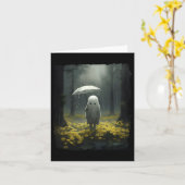 ゴシック様式の森ヴィンテージフローラ幽霊ハロウィーンハント カード (黄色い花)