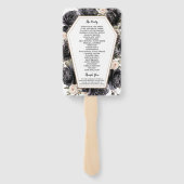 ゴシック様式の棺ヴィンテージブラックバラ結婚ズ ハンドファン (裏面)