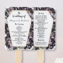 ゴシック様式の棺ヴィンテージブラック結婚牡丹のハンドファン ハンドファン