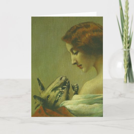 ゴシック様式の母とベビーグリーティングカード カード (正面)