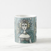ゴシック様式の海王星の人魚の恋人クラシックMUG コーヒーマグカップ (中央)