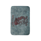 ゴシック様式の海賊スカル女性が早死にかわいらし バスマット (正面縦)