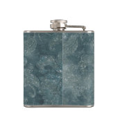 ゴシック様式の海賊スカル女性が早死にかわいらし フラスク (裏面)