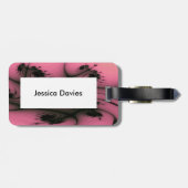 ゴシック様式の渦巻カスタムき旋回ラゲッジタグ ラゲッジタグ (裏面横)