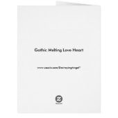 ゴシック様式の溶ける愛のハートカスタムバレンタインデー (裏面)