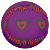 ゴシック様式の溶ける愛ハートソフトボール ソフトボール (正面左)