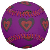 ゴシック様式の溶ける愛ハートソフトボール ソフトボール (正面)