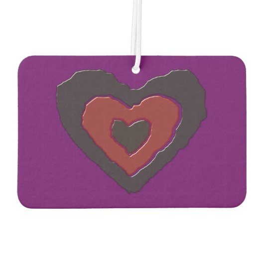 ゴシック様式の溶ける愛ハート空気清浄機 カーエアーフレッシュナー (裏面)