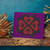 ゴシック様式の溶融愛ハートプラーク フォトプラーク (側面)