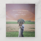 ゴシック様式の滴下血バラムーディフォト結婚ズ プレイスカード (内部開封)