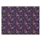 ゴシック様式の濃いピンク色の触手で花をつける テーブルクロス (正面(横))