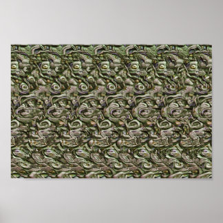 ゴシック様式の生き物 – 隠し3Dプリント ポスター