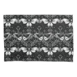 ゴシック様式の白黒の蛾の寝具 枕カバー