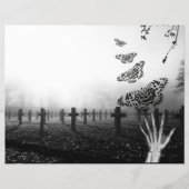 ゴシック様式の白黒スクラップブック紙 (正面)