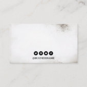 ゴシック様式の白黒バラタトゥーアーティスト 名刺 (裏面)