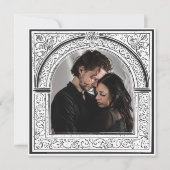 ゴシック様式の白黒中世からデスフォトまで セーブザデート (裏面)