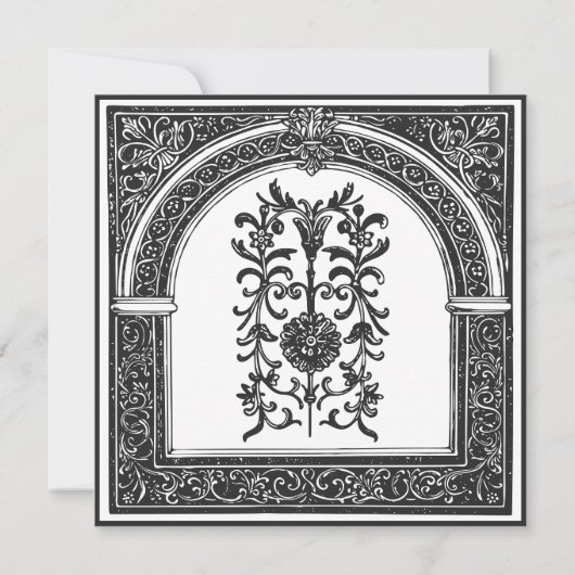 ゴシック様式の白黒中世から結婚死まで セーブザデート (裏面)