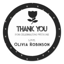 ゴシック様式の白黒誕生日