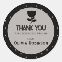 ゴシック様式の白黒誕生日