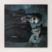 ゴシック様式の目白熱［赤熱］光を放つ付き夫婦 ジグソーパズル (横)