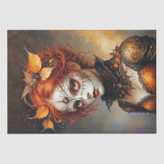 ゴシック様式の秋の切り離し女王 薄葉紙 (正面)