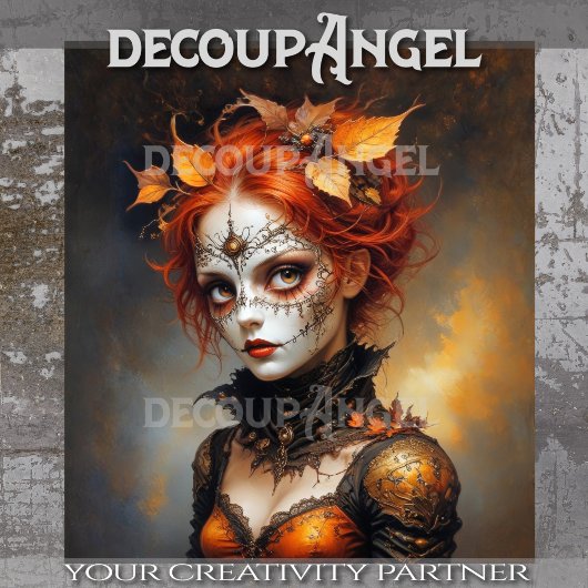 ゴシック様式の秋の切り離し女王 薄葉紙