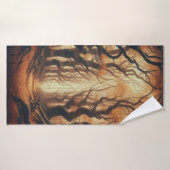 ゴシック様式の秋の森 バスタオル (バスタオル)